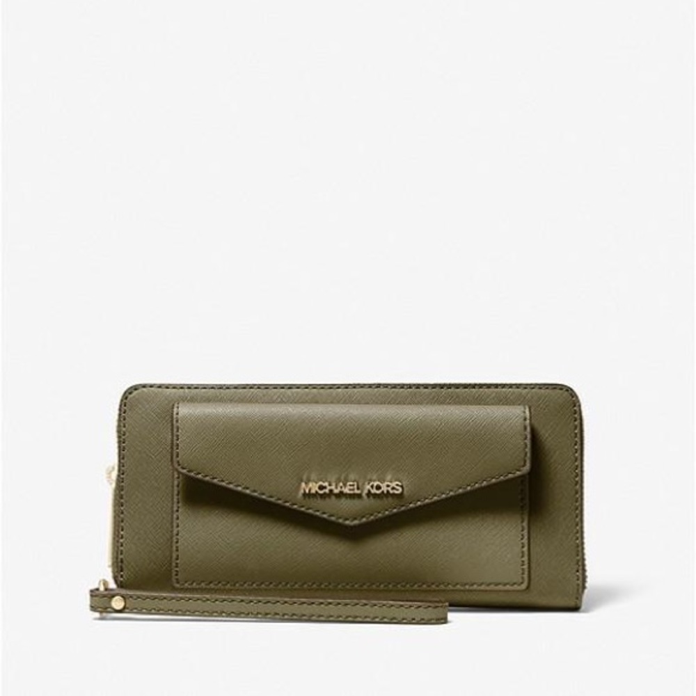 🎁 Michael Kors Jet Set Large Leather Wallet
